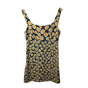 Diane Von Furstenberg DVF Womens Size 6 Mini Shift Dress Yellow Poppy New/Tags